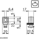 Variofix block 10,variofix,grey