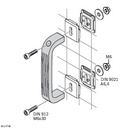 Poignée en étrier, 26X133X50, noir, ESD