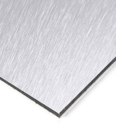 [MP-00780] Feuille de composite d'aluminium, ACM, fini brossé / gris mat, 3mm, 48”x96”